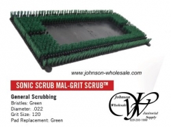 Malish Sonic Scrub 703028 14x28 Mal-Grit Scrub Green