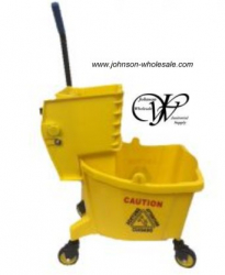 Mop Bucket and Wringer 26 Liter Yellow 153026