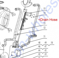 Perfect Commercial AS202 Drain Hose fits 14" Auto Scrubber
