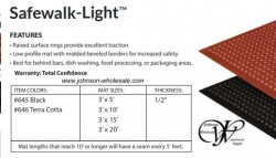 Crown 645 or 646 Safewalk Light Wet/Oily Anti-Fatigue Kitchen