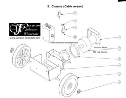 Minuteman 13-1100-000 E14 Vacuum Motor 12v 200w