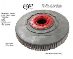 Tennant GBRG20NYMAG 20" Magnetic Nylon Brush Assembly Fits 1210386 Brush