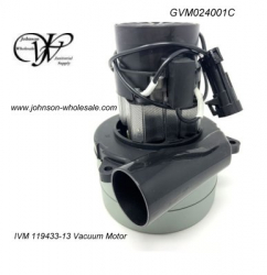 IVM 119433-13 GVM024001C Vacuum Motor — 24 Volt, 3 Stage With Connector