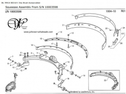 Tornado V8210020 Complete Squeegee Assembly for 99414 BR 14/4