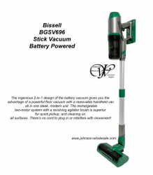 Bissell BGSV696 Battery Powered Stick Vacuum w/Hand Held