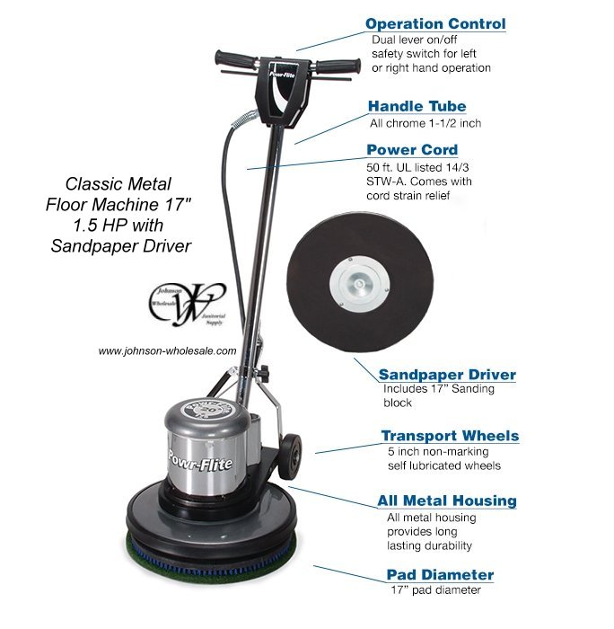 Powr Flite C171sd Floor Sander 17 W Sandpaper Driver