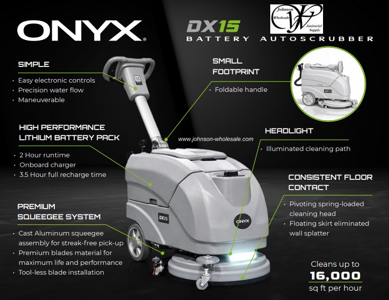 Onyx DX15 Auto Scrubber 15