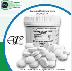 Green Klean Chlorinated Disinfecting Tablets 2 Bottles/120 per Bottle case CLOSE OUT ON IN STOCK