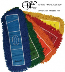 Infinity Twist Dust Mop Head 18" to 60" Blue Green Orange Red Yellow