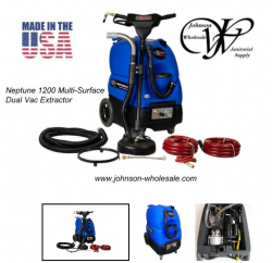 US Products 05-10012-P Neptune 1200 Dual Vac Multi-Surface Extractor w/ Revolver XP & 25" Hose
