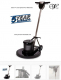 EDIC Saturn SV 17DS3-BK-SV 17" Dual Speed Buffer w/Pad Driver