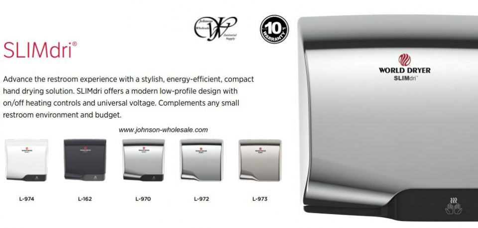 World Dryer SLIMdri Hand Dryer