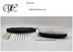 Tornado TMS041 White Soft Brush Set for Microburst Scrubber