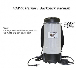 Hawk Enterprises V1-02 Harrier l Backpack 1 Stage Vacuum