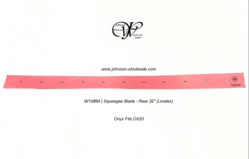 Onyx DX20 W10864 Squeegee Blade Rear 32"