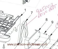 Minuteman 925002 Port A Scrub 14 Drive Belt for M14110