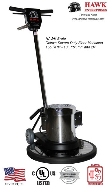 Hawk® 17 Electric Rotary Floor Buffing Machine (#F0009) —