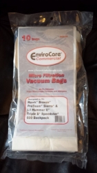 Vacuum Bags ECC168 Fits Hawk Lil Hummer, ProTeam Sierra, Tripple S Speedster 600 Backpacks