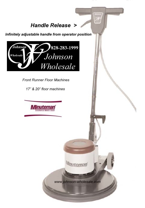 Minuteman Front Runner Fr20115 11 20 Inch 175 Rpm Floor Buffer