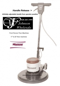 Minuteman Front Runner FR20115-11 20 inch 175 rpm Floor Buffer Machine