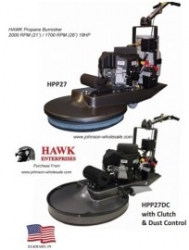 Hawk Propane Burnishers HPP21 and HPP27 inch Machine