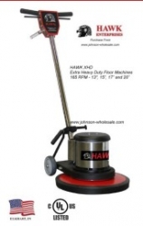 Hawk XHD Extra Heavy Duty Floor Machine 13,15,17,20 inch