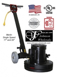 Hawk Merlin Floor Buffer 17 and 20 inch Single Speed