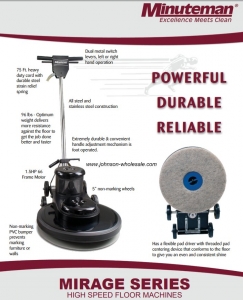 Minuteman Mirage MR1500-115 Burnisher 1500 rpm