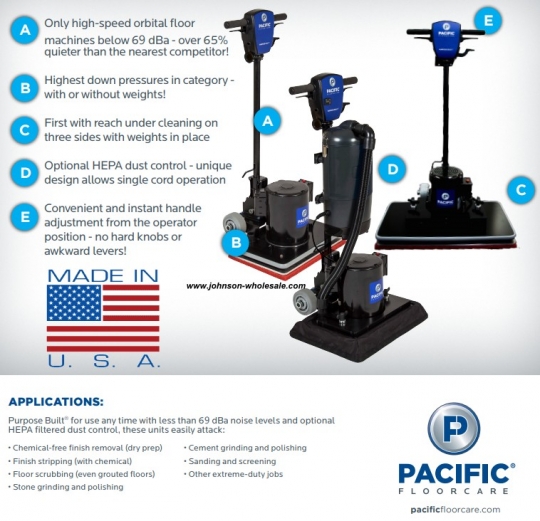 Pacific Floor 545411 Fm 20orb Orbital Floor Machine 3530 Rpm