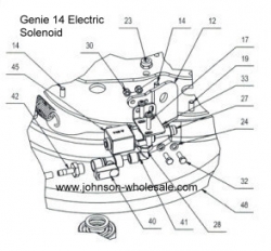 Betco Genie 14 CE HD Electric Solenoid Valve 110v E8830300