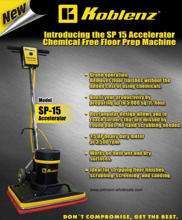 20 Commercial Floor Cleaner - Scrubber - 3.5 HP Battery